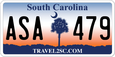 SC license plate ASA479