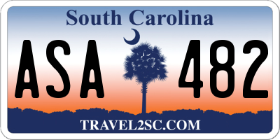 SC license plate ASA482