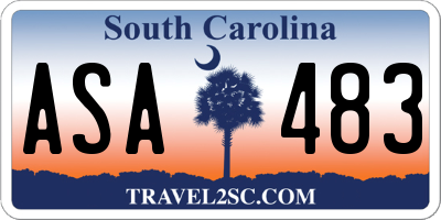 SC license plate ASA483