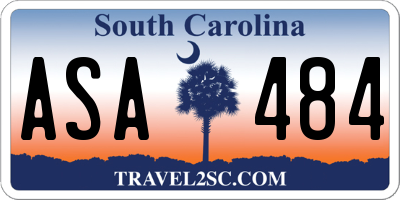SC license plate ASA484
