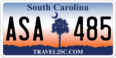 SC license plate ASA485