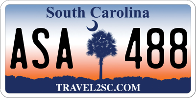 SC license plate ASA488