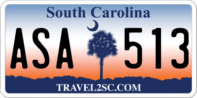 SC license plate ASA513