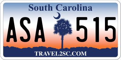 SC license plate ASA515