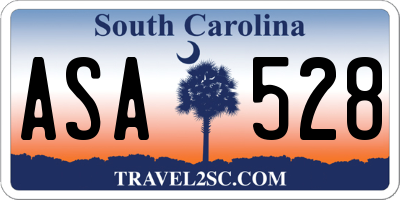 SC license plate ASA528