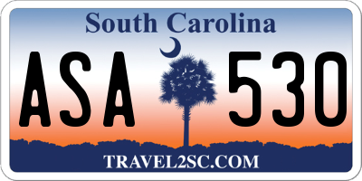SC license plate ASA530