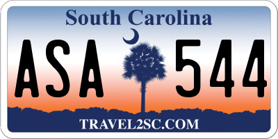 SC license plate ASA544