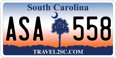 SC license plate ASA558