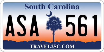 SC license plate ASA561