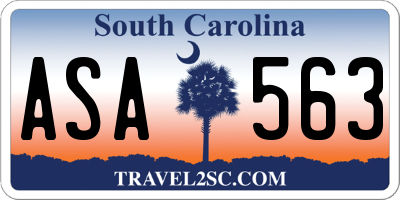 SC license plate ASA563
