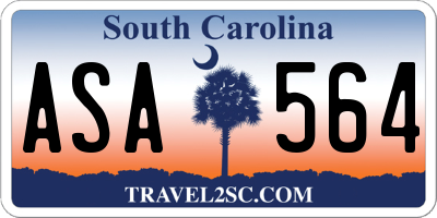 SC license plate ASA564