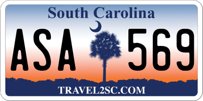 SC license plate ASA569