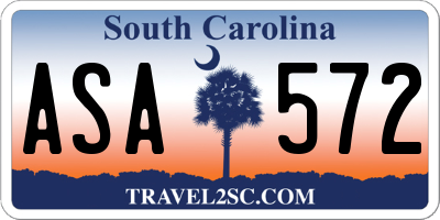 SC license plate ASA572