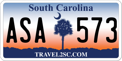 SC license plate ASA573
