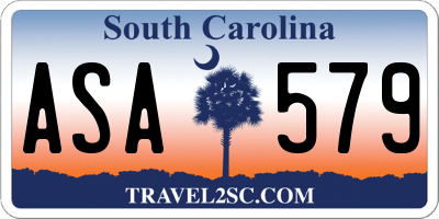 SC license plate ASA579
