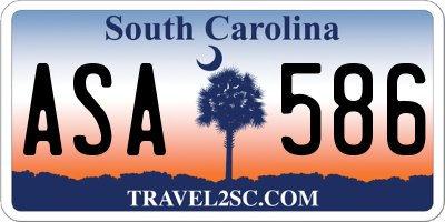 SC license plate ASA586