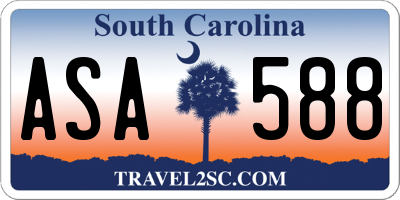 SC license plate ASA588
