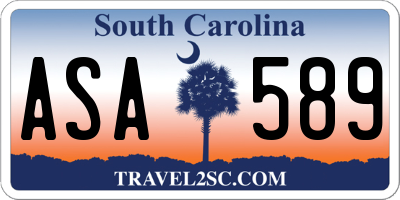 SC license plate ASA589