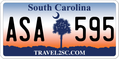 SC license plate ASA595