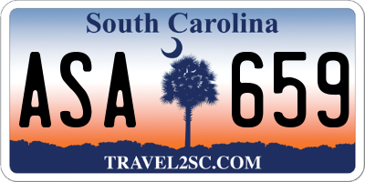 SC license plate ASA659