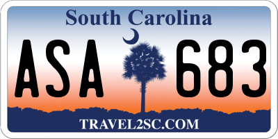 SC license plate ASA683