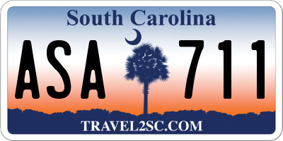SC license plate ASA711