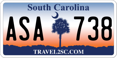 SC license plate ASA738