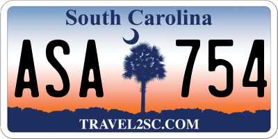 SC license plate ASA754