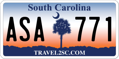 SC license plate ASA771