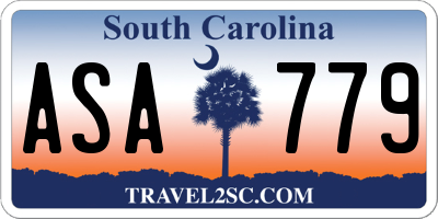 SC license plate ASA779