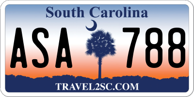 SC license plate ASA788