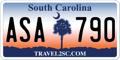 SC license plate ASA790