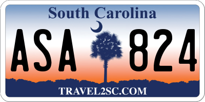 SC license plate ASA824