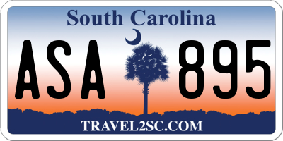 SC license plate ASA895