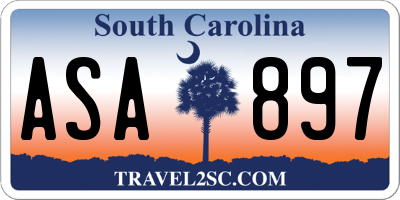 SC license plate ASA897
