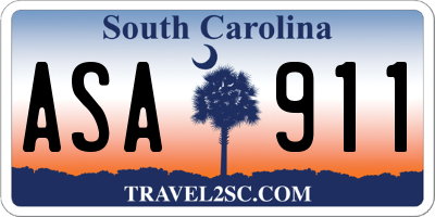SC license plate ASA911