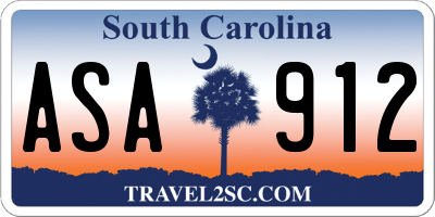 SC license plate ASA912