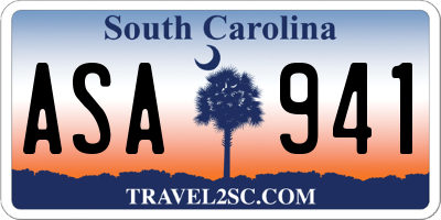SC license plate ASA941