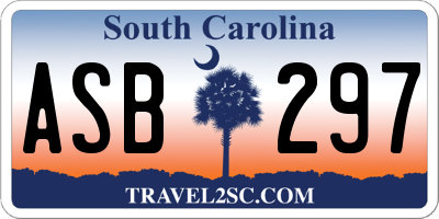 SC license plate ASB297