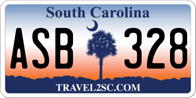 SC license plate ASB328