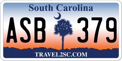SC license plate ASB379