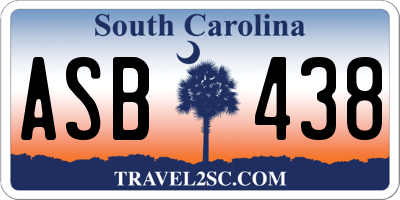 SC license plate ASB438