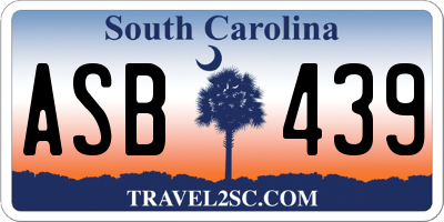 SC license plate ASB439