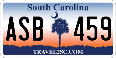 SC license plate ASB459