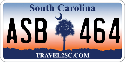 SC license plate ASB464