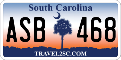 SC license plate ASB468