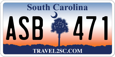 SC license plate ASB471