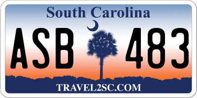 SC license plate ASB483