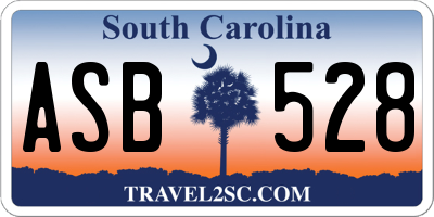 SC license plate ASB528