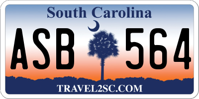 SC license plate ASB564